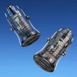 USAMS car charger C31 3A 2xUSB-A Fast Charge blue CC162CC02 (US-CC162) - imagine 2