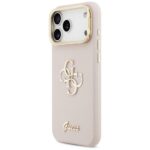 Guess Grained Big 4G & Stand Camera Case for iPhone 17 Pro Max Pink - imagine 2