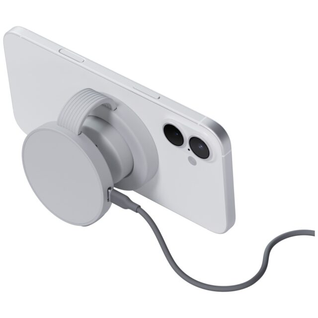 Wireless charger Bazic GoMag Trio 2 3in1 15W magnetic for iPhone/Watch/AirPods gray - imagine 3