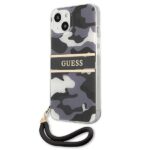 Guess GUHCP13SKCABBK iPhone 13 mini 5,4"black hardcase Camo Strap Collection - imagine 2
