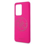 Guess GUHCS69LS4GFU S20 Ultra G988 fuchsia hard case Silicone 4G Tone On Tone - imagine 5