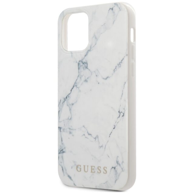 Guess GUHCP12SPCUMAWH iPhone12 mini 5,4" white hardcase Marble - imagine 3