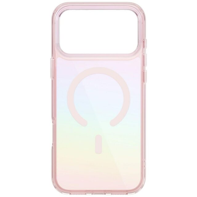 UNIQ Iridescia case for iPhone 17 Pro Max Magclick Charging pink prism - imagine 5