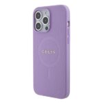 Guess GUHMP15XPSAHMCU iPhone 15 Pro Max 6.7" purple hardcase Saffiano MagSafe - imagine 2