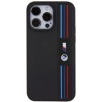 Case BMW BMHCP15X22PPMK iPhone 15 Pro Max 6.7" black Tricolor M Collection - imagine 3