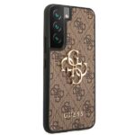 Guess GUHCS22S4GMGBR S901 S22 brown hardcase 4G Big Metal Logo - imagine 4