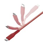 ENERGEA Flow USB-C to USB-C Cable 1.5m Red 240W 5A PD Fast Charge - imagine 3