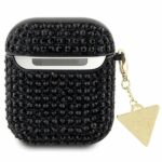 Guess GUA2HDGTPK AirPods 1/2 cover black Rhinestone Triangle Charm - imagine 2