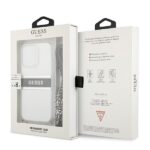 Guess GUHCP13LKC4GBSI iPhone 13 Pro / 13 6,1" Transparent hardcase 4G Grey Strap Silver Chain - imagine 8