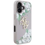 Case Guess Grained Roses Big 4G logo for iPhone 16 purple - imagine 4