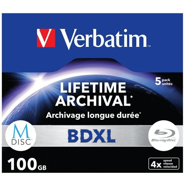 Płyta BD-XL Verbatim M-Disc 100GB 4X      5szt 43849 - imagine 2