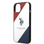 US Polo USHCP14SPSO3 iPhone 14 / 15 / 13 6,1" white Tricolor Embossed - imagine 5