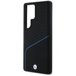Case BMW Leather Textured and Smooth MagSafe for Samsung Galaxy S25 Ultra black - imagine 6