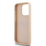 DKNY DKHCP15LPRTHSLP iPhone 15 Pro 6.1 inch pink hardcase Leather Mono Stripe & Metal Logo - imagine 7