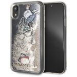 Karl Lagerfeld KLHCI61KSICGO iPhone Xr gold hard case Iconic Liquid Glitter
