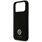Guess Silicone Logo Strass 4G MagSafe Case for iPhone 17 Pro Max Black - imagine 6