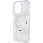 Guess GUHMP15LHRSGSD iPhone 15 Pro 6.1" transparent hardcase Ring Stand Script Glitter - imagine 6