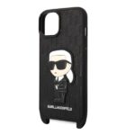Karl Lagerfeld KLHCP14SSTKMK iPhone 14/ 15 / 13 6,1" black hardcase Monogram Ikonik Patch - imagine 5