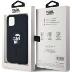 Karl Lagerfeld KLHMN61SCMKCRHK iPhone 11 / Xr 6.1" black hardcase Silicone Karl & Choupette Ma - imagine 8