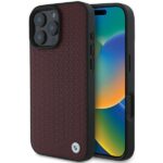 BMW BMHMP16X23RDDR iPhone 16 Pro Max 6.9" red hardcase Sign Leather Diamond Metal Logo MagSafe