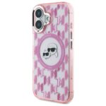 Karl Lagerfeld KLHMP16SHMCKMHP iPhone 16 6.1" pink IML Monogram Karl&Choupette Head MagSafe - imagine 2