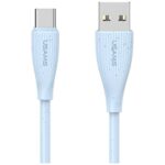 Cable USAMS Green Series SJ714 18W 3A USB-A to USB-C 1m blue