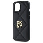 DKNY DKHCP14SPQDSLK iPhone 14 6.1" black Quilted Stack Logo - imagine 6
