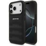 Case AMG Leather Debossed Lines Logo for iPhone 17 Pro black