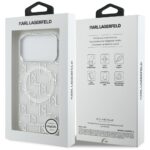 Karl Lagerfeld IML KL Monogram MagSafe Case for iPhone 17 Pro Max White - imagine 8