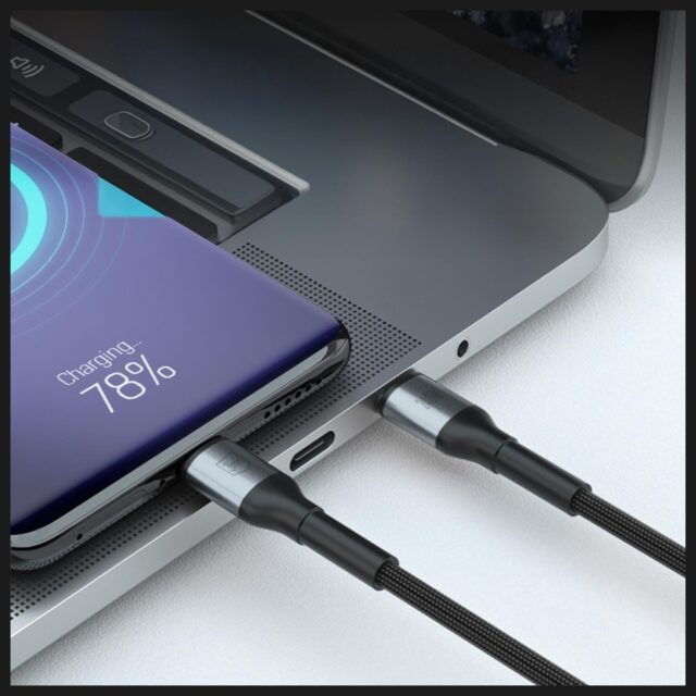 Cable 3MK Hyper Cable N-SERIES USB-C to USB-C 2m 48V/5A 240W black - imagine 3