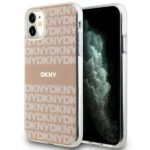 DKNY DKHMN61HRHSEP iPhone 11 / Xr 6.1 inch pink hardcase IML Mono & Stripe MagSafe