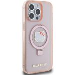 Hello Kitty HKHMP15XHRSGEP iPhone 15 Pro Max 6.7"pinkhardcase Ring Stand Glitter Electropl Logo Mag - imagine 4