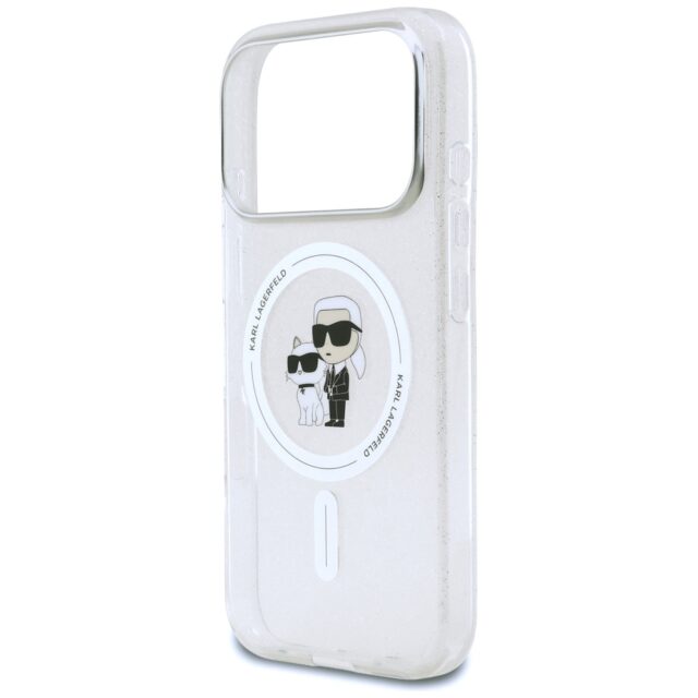 Karl Lagerfeld IML Karl Choupette Glitter MagSafe Case for iPhone 17 Pro Max Clear - imagine 6