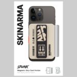 Wallet Skinarma Mirage Spunk Magnetic Grip Stand ivory - imagine 4