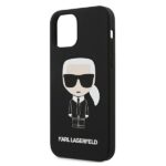 Karl Lagerfeld KLHCP12LSLFKBK iPhone 12 Pro Max  6,7" hardcase black Silicone Iconic - imagine 6