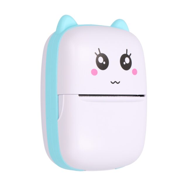 Extralink EPP-002 Blue | Mini thermal printer | Bluetooth, USB-C, 1200 mAh, 210 dpi - imagine 3