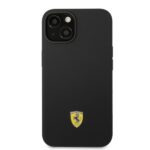 Ferrari FEHMSIP14MBK iPhone 14 Plus / 15 Plus 6.7" black hardcase Silicone Metal Logo Magsafe - imagine 3