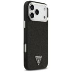 Case Guess Glitter Triangle Logo MagSafe for iPhone 17 Pro Max black - imagine 4