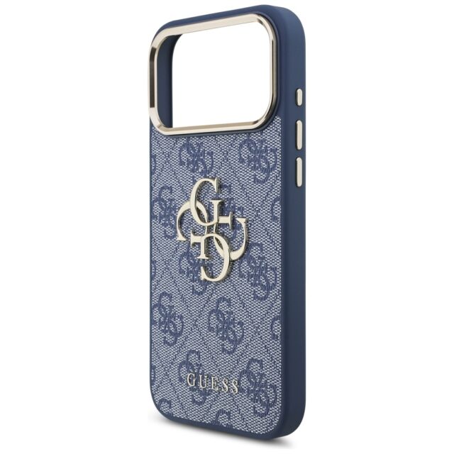 Case Guess 4G Big 4G Classic Logo for iPhone 17 Pro Max blue gold - imagine 6