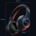 AWEI A300BL Bluetooth On-Ear Headphones Black - imagine 5