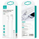 Cable USAMS US-SJ610 U84 PD 20W USB-C to Lightning 1m white - imagine 8