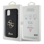 Guess GUHCN61HG4SGK iPhone 11 / Xr 6.1" black hardcase Glitter Script Big 4G - imagine 8