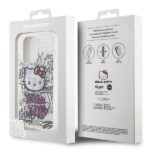 Hello Kitty HKHCP15LHDGPHT iPhone 15 Pro 6.1" white hardcase IML Kitty On Bricks Graffiti - imagine 8