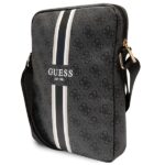 Guess Bag GUTB10P4RPSK 10" black 4G Stripes Tablet Bag - imagine 2
