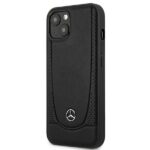 Mercedes MEHCP14MARMBK iPhone 14 Plus / 15 Plus 6.7" Black Hardcase Leather Urban - imagine 2
