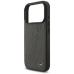 Case Mercedes Leather Large Laurel Leave MagSafe for iPhone 17 Pro antracyt - imagine 6