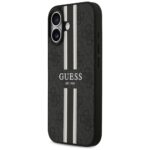 Case Guess 4G Printed Stripes MagSafe for iPhone 17 black - imagine 2