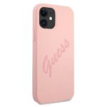 Guess GUHCP12SLSVSPI iPhone 12 mini 5,4" pink hardcase Script Vintage - imagine 4