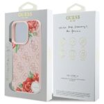 Guess GUHMP16LP4ROPEMCP iPhone 16 Pro 6.3" pink hardcase 4G Flowers Print MagSafe - imagine 8