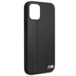 BMW BMHCP12SMCARBK case iPhone 12 mini 5.4" black hardcase M Collection PU Carbon Stripe - imagine 7